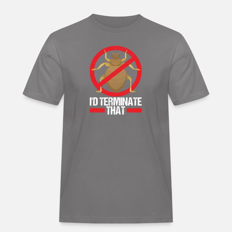 Schädlingsbekämpfung Kammerjäger - Männer Workwear T-Shirt - Grau
