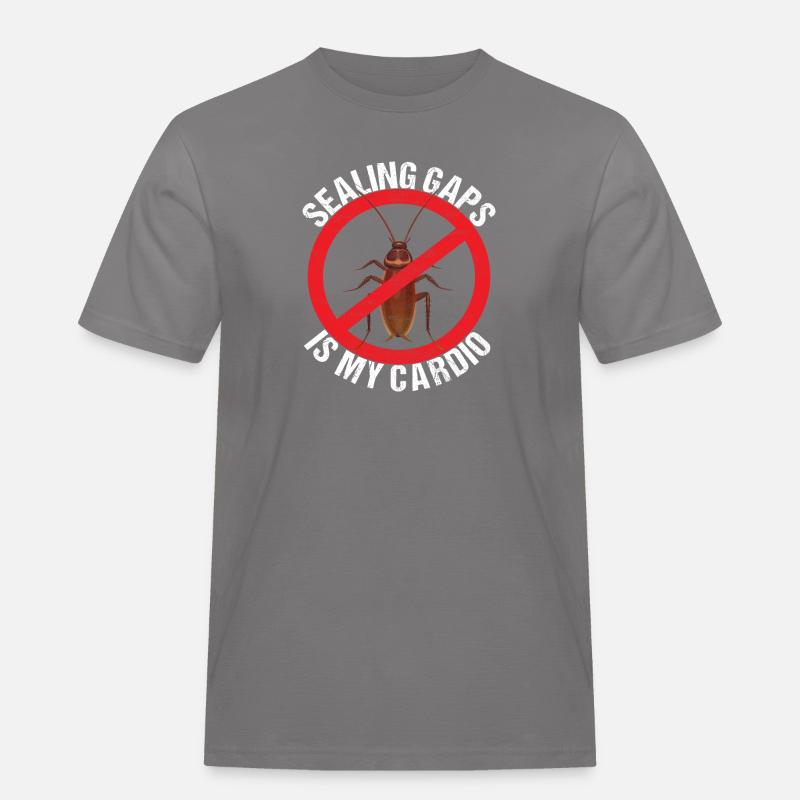 Schädlingsbekämpfung Kammerjäger - Männer Workwear T-Shirt - Grau