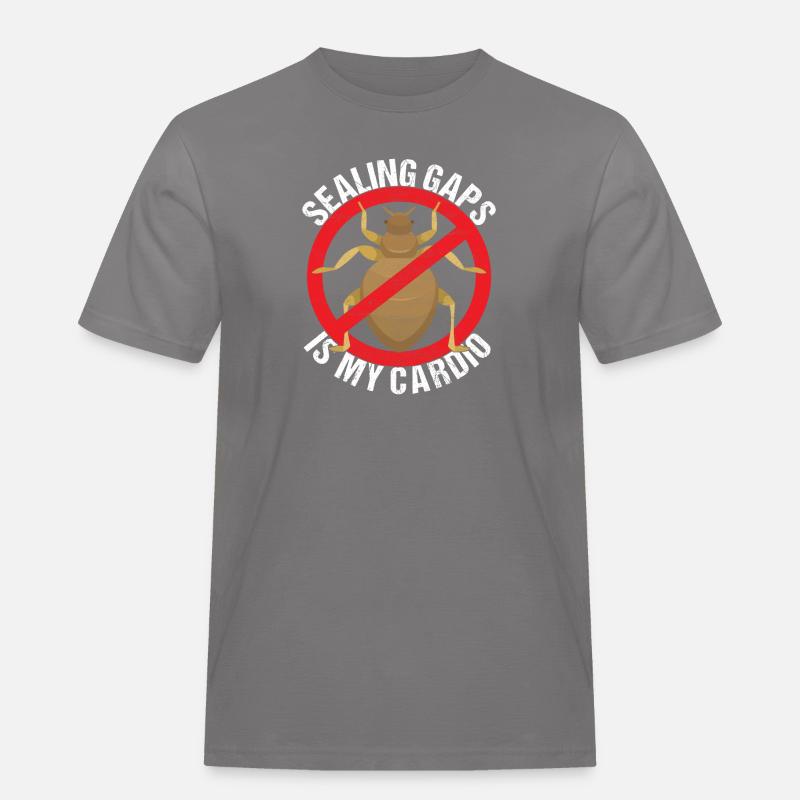 Schädlingsbekämpfung Kammerjäger - Männer Workwear T-Shirt - Grau