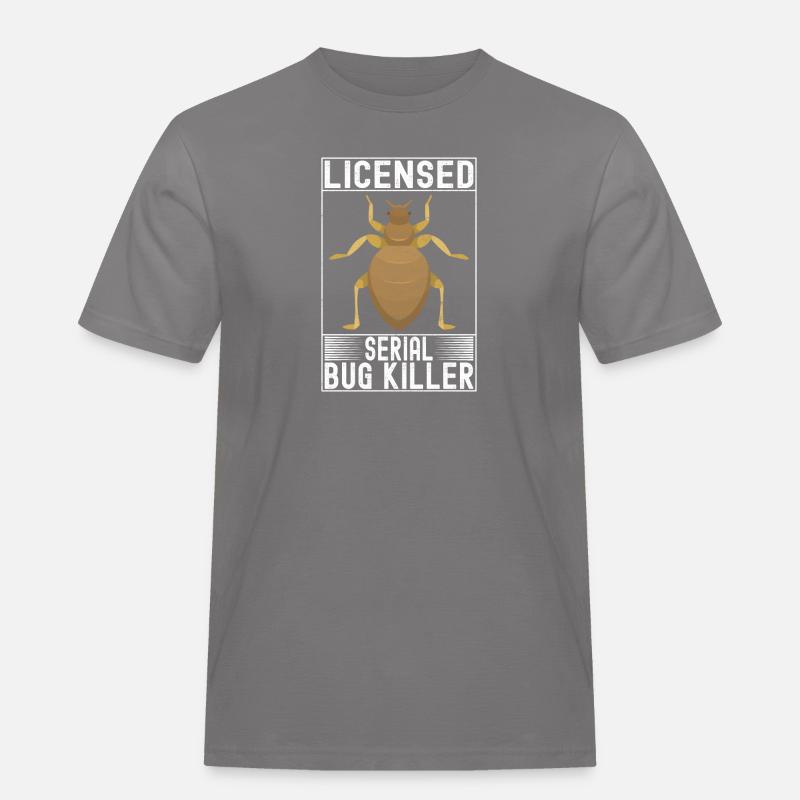 Schädlingsbekämpfung Kammerjäger - Männer Workwear T-Shirt - Grau