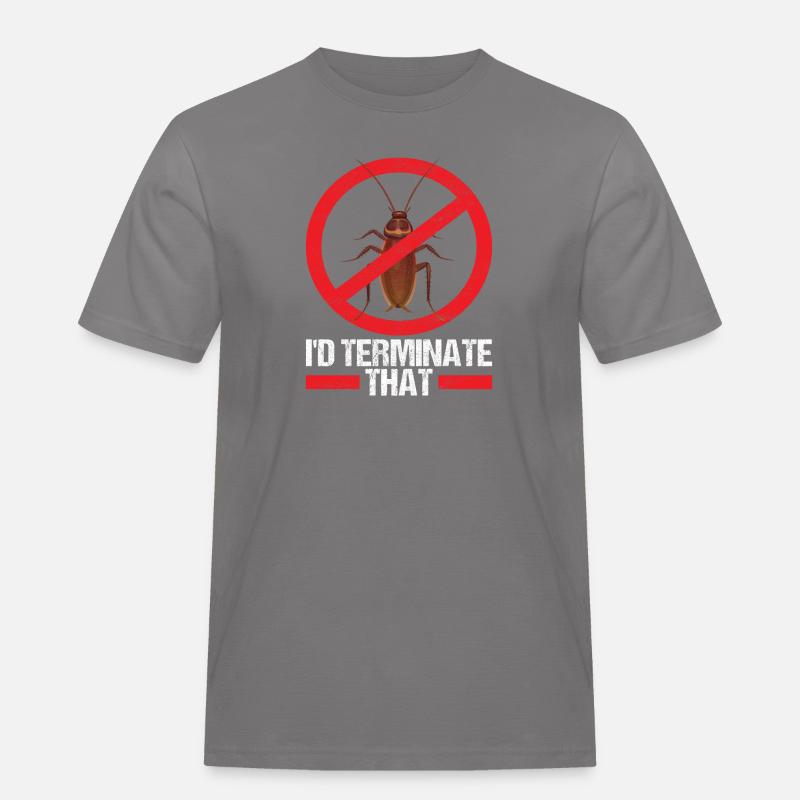 Schädlingsbekämpfung Kammerjäger - Männer Workwear T-Shirt - Grau