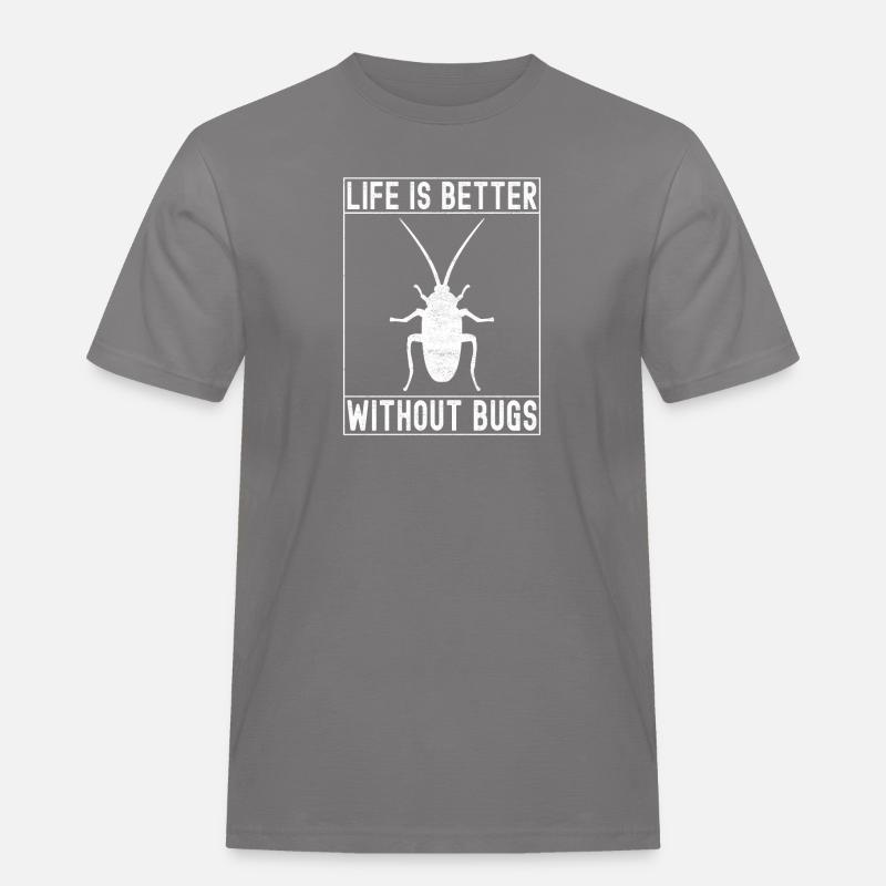 Schädlingsbekämpfung Kammerjäger - Männer Workwear T-Shirt - Grau