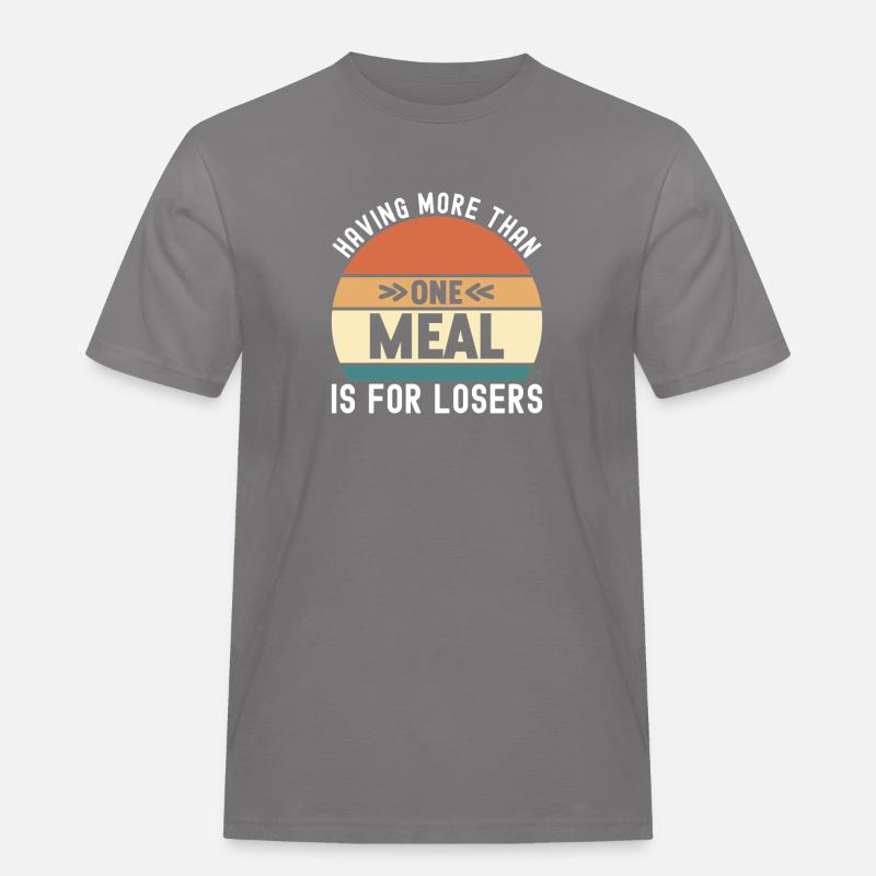Intermittent fasting Intermittent fasting - Men's Workwear T-Shirt - grey