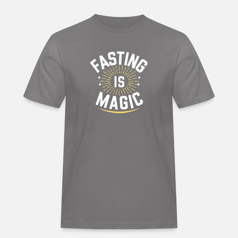 Intermittent fasting Intermittent fasting - Men's Workwear T-Shirt - grey