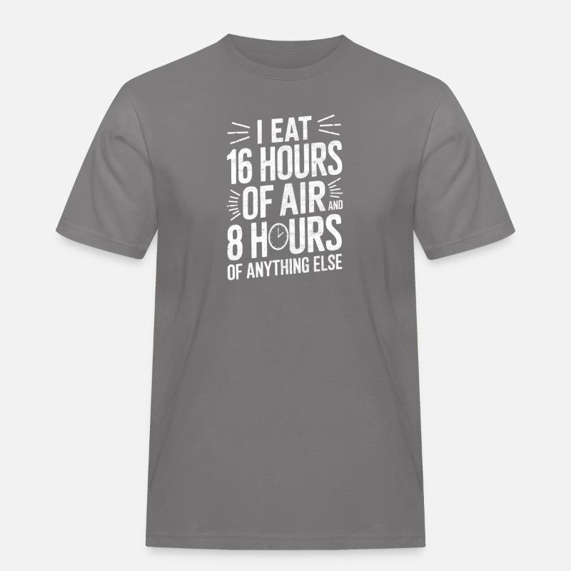 Intermittent fasting Intermittent fasting - Men's Workwear T-Shirt - grey