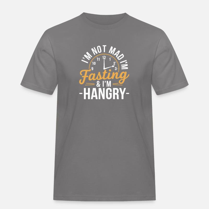 Intermittent fasting Intermittent fasting - Men's Workwear T-Shirt - grey