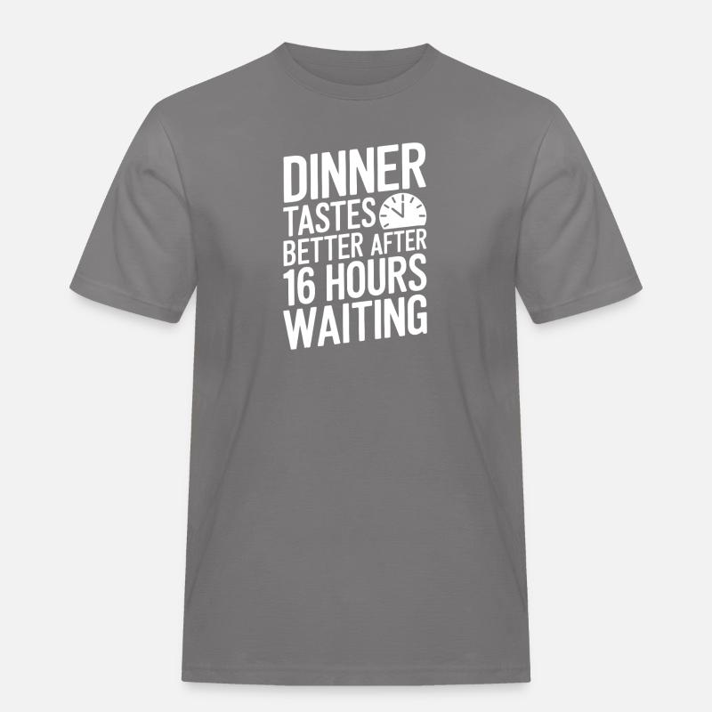 Intermittent fasting Intermittent fasting - Men's Workwear T-Shirt - grey