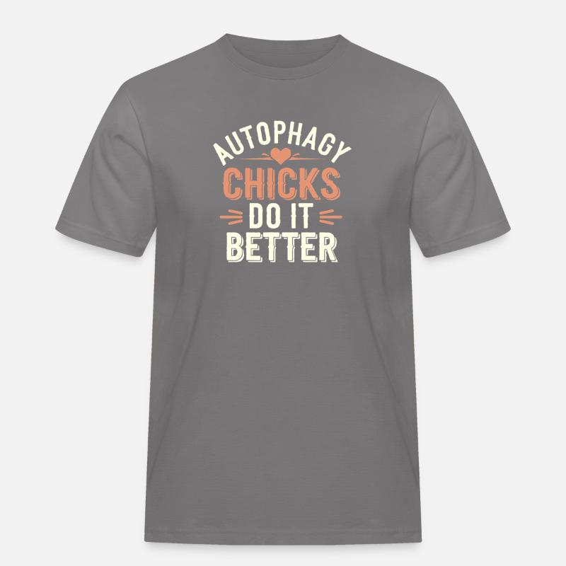 Intermittent fasting Intermittent fasting - Men's Workwear T-Shirt - grey