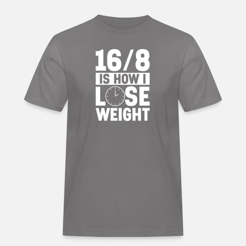 Intermittent fasting Intermittent fasting - Men's Workwear T-Shirt - grey