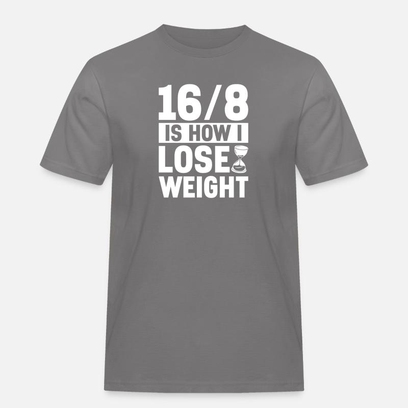 Intermittent fasting Intermittent fasting - Men's Workwear T-Shirt - grey