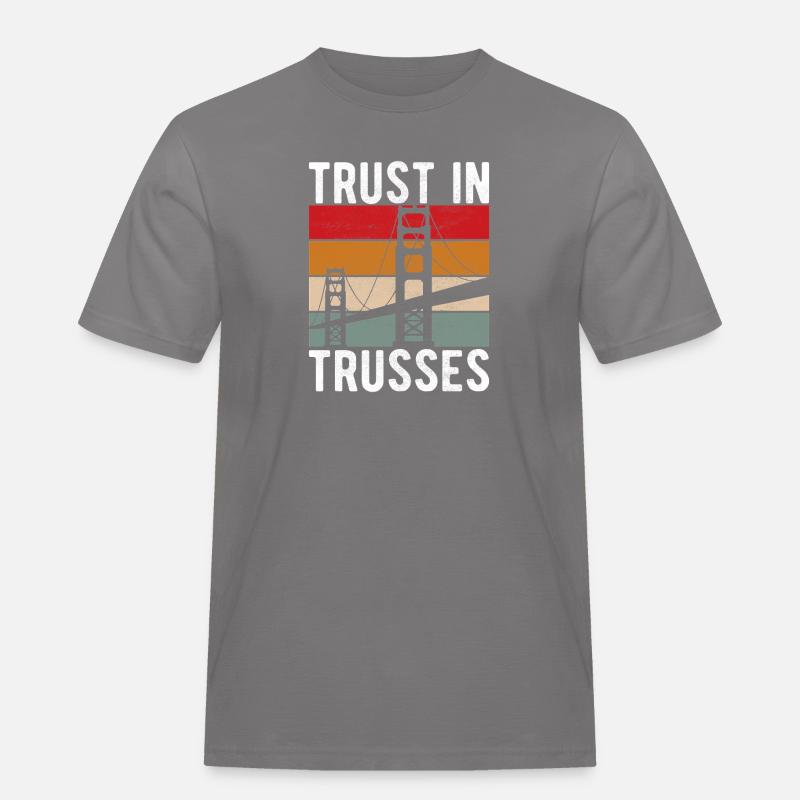 Bridge Engineer Bridge Construction - Men's Workwear T-Shirt - grey