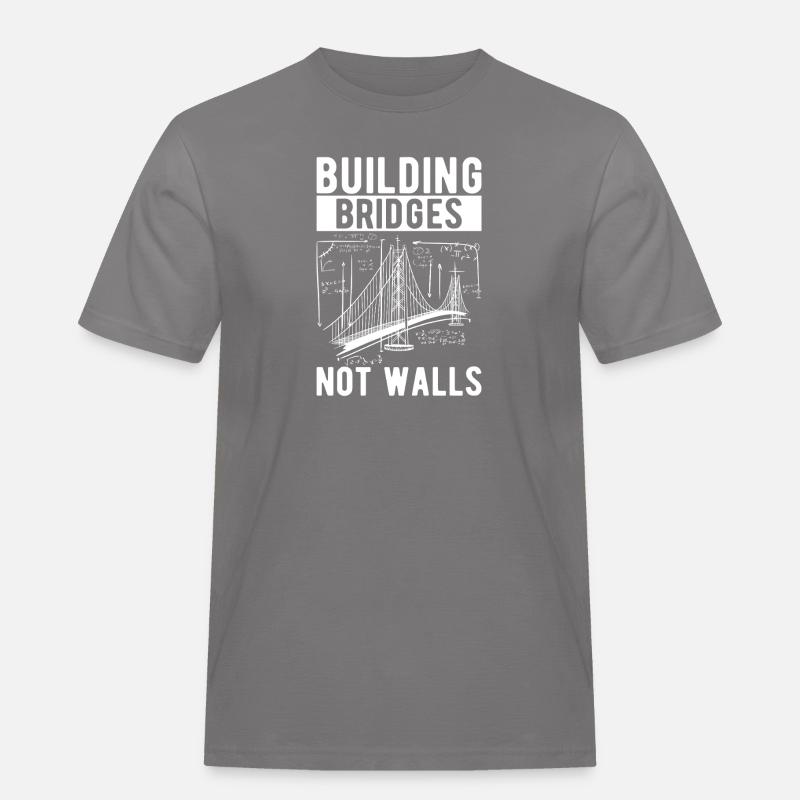 Bridge Engineer Bridge Construction - Men's Workwear T-Shirt - grey