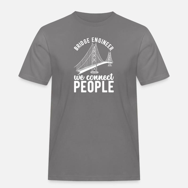 Bridge Engineer Bridge Construction - Men's Workwear T-Shirt - grey