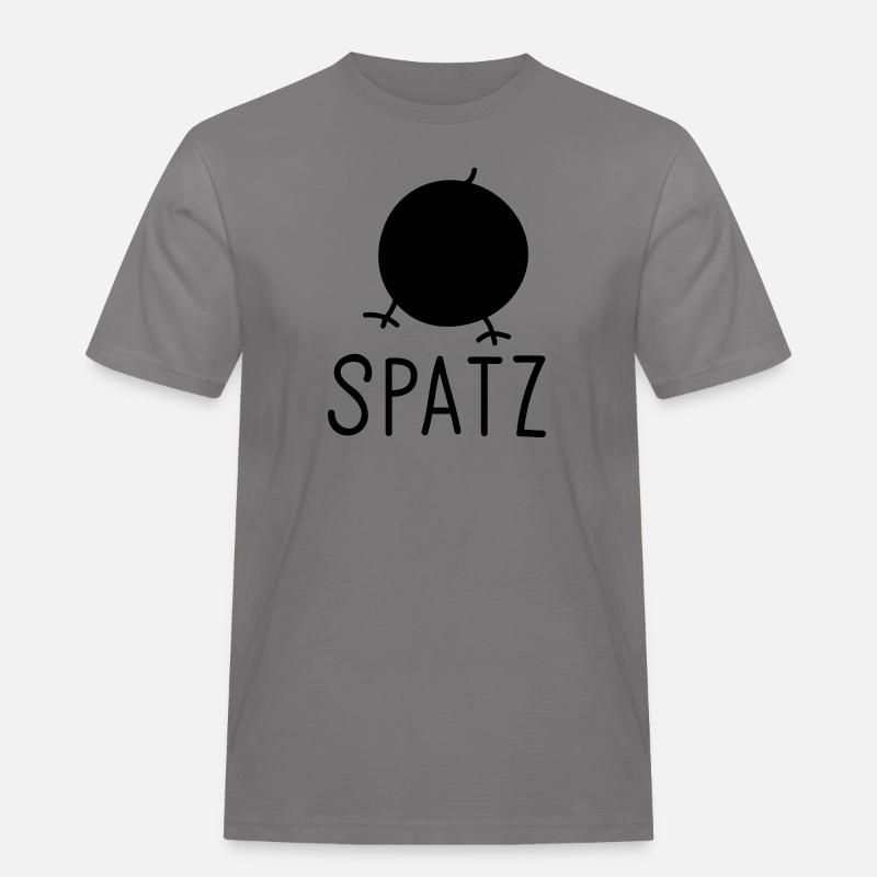 Spatz - Männer Workwear T-Shirt - Grau