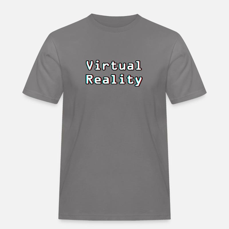 Virtual Reality Unleashed - Digitale Kunst - Männer Workwear T-Shirt - Grau