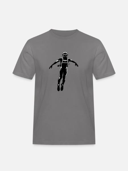 Diver - Hobby / Sport Sticker - Men's Workwear T-Shirt - grey