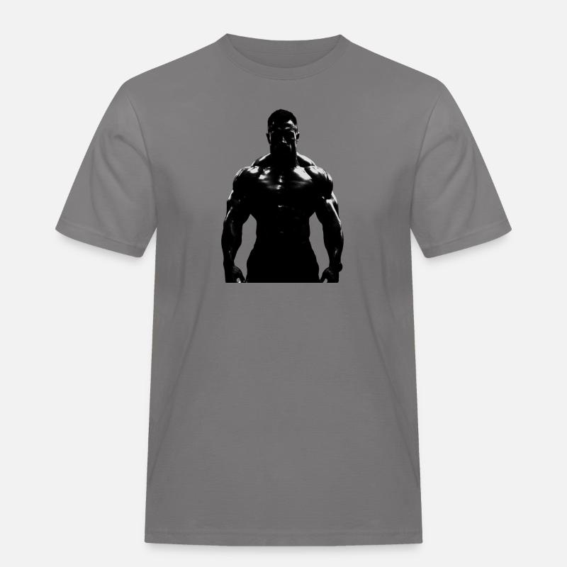 Bodybuilder 1 - Männer Workwear T-Shirt - Grau