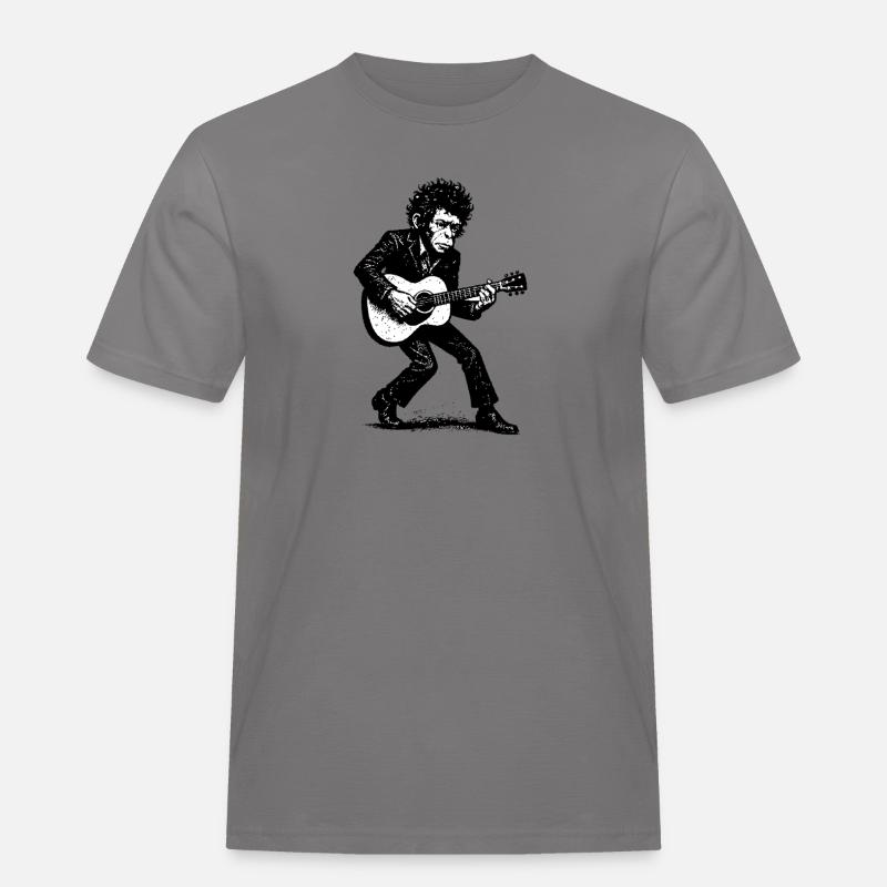Auteur-compositeur-interprète | Le Singe Danseur - T-shirt Workwear homme - gris