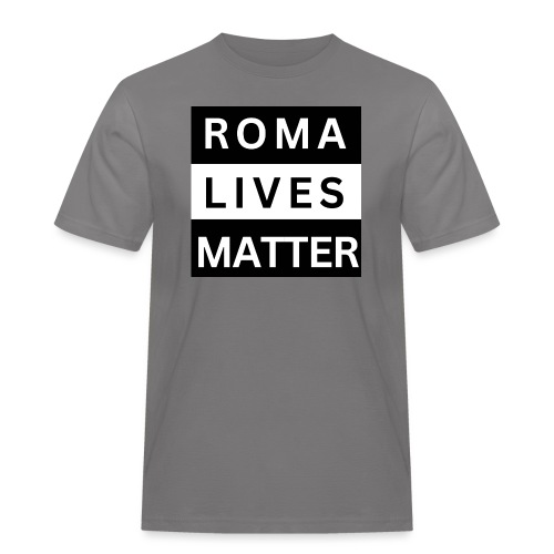 Roma Lives Matter - Männer Workwear T-Shirt