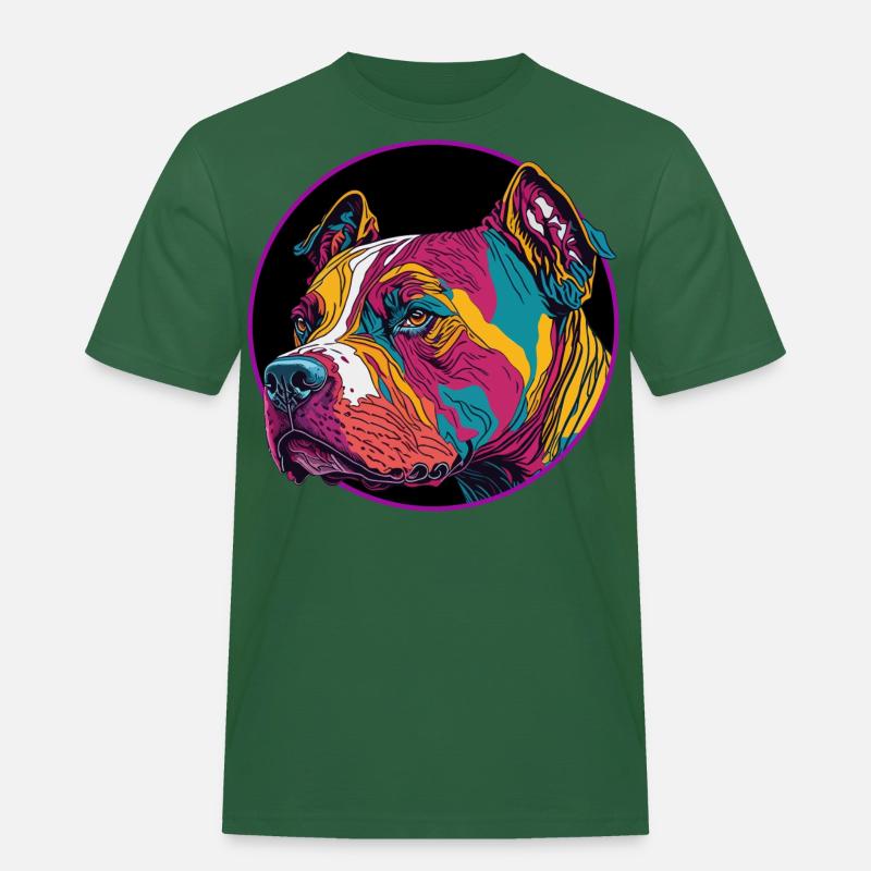 Pitpull - Männer Workwear T-Shirt - Flaschengrün