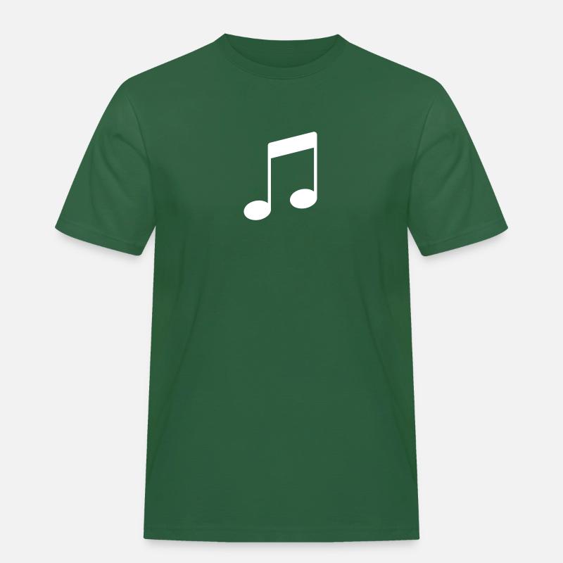 note_icon - T-shirt Workwear homme - vert bouteille