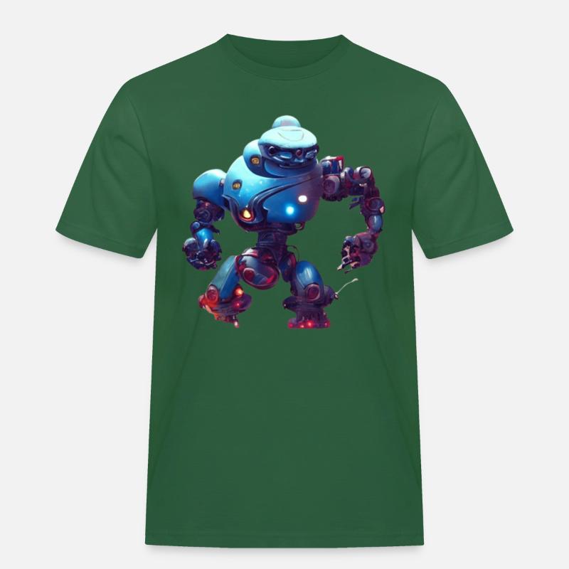 Android - Männer Workwear T-Shirt - Flaschengrün