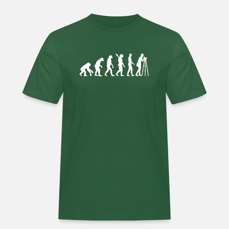 Vermesser - Männer Workwear T-Shirt - Flaschengrün