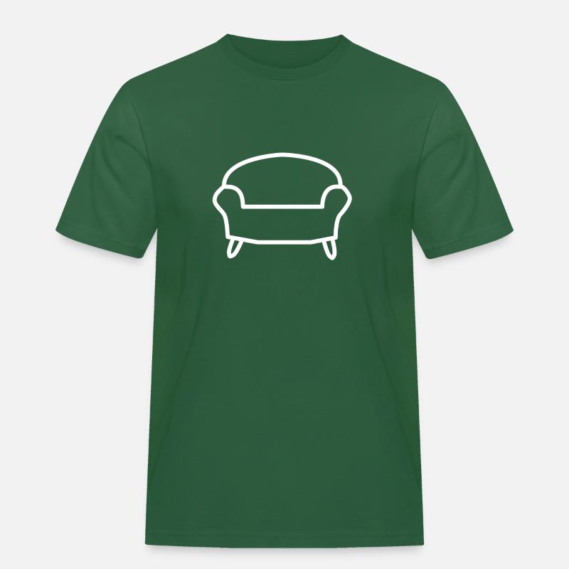 Couch Sofa Geschenk idee - Männer Workwear T-Shirt - Flaschengrün