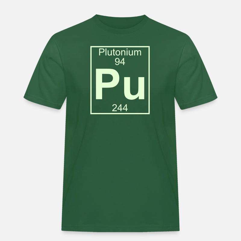 Element 094 - Pu (plutonium) - Full - Männer Workwear T-Shirt - Flaschengrün