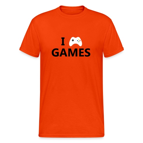 I Love Games - Camiseta pesada Gildan para hombre