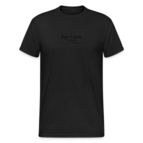 Black Horizon Logo - Men's Gildan Heavy T-Shirt
