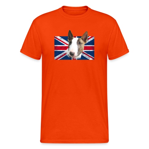 Bullterrier UK grunge Flag - Männer Gildan Heavy T-Shirt