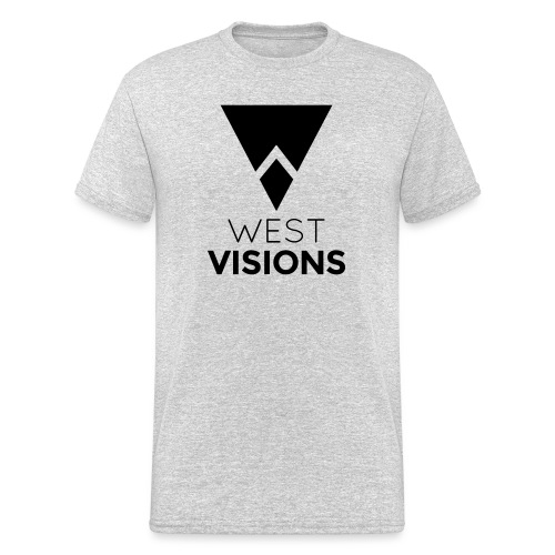 WestVision Logo schwarz - Männer Gildan Heavy T-Shirt