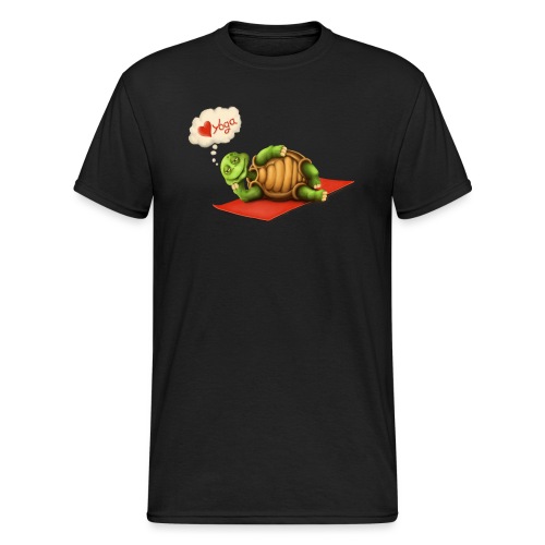 Love-Yoga Turtle - Männer Gildan Heavy T-Shirt