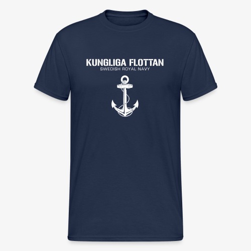 Kungliga Flottan - Swedish Royal Navy - ankare - Gildan tung T-shirt herr