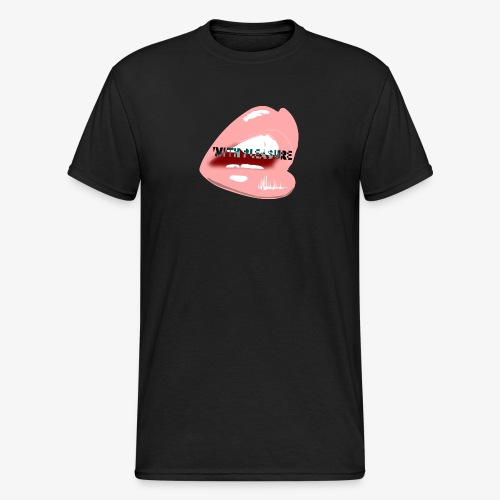 With Pleasure Mouth Logo - Men's Gildan Heavy T-Shirt