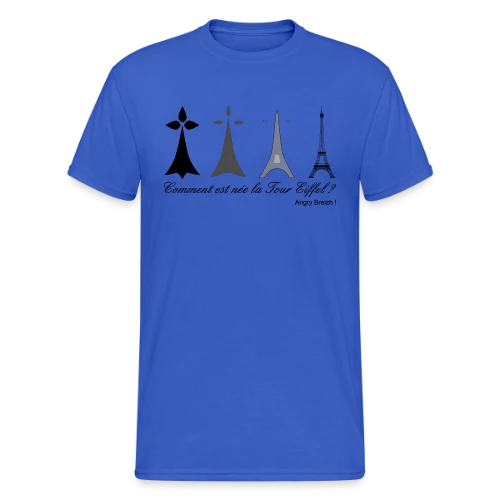 Évolution Tour Eiffel Bretonne - T-shirt Gildan épais homme
