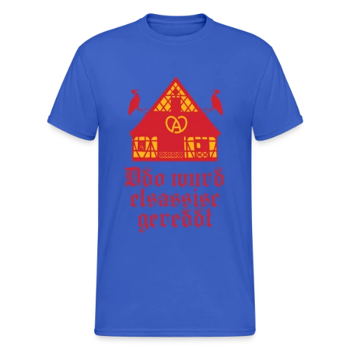 Ici On Parle Alsacien - T-shirt Gildan épais homme