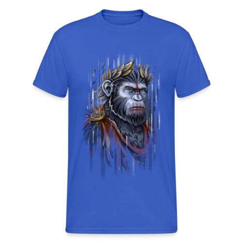 César l'Empereur Singe - T-shirt Gildan épais homme