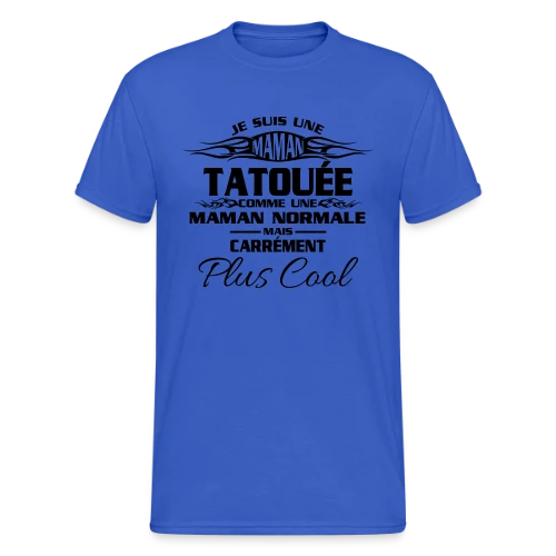 Maman Tatouée Tendance - T-shirt Gildan épais homme