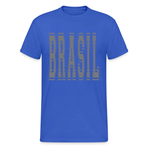 Fierté Brésilienne Football - T-shirt Gildan épais homme
