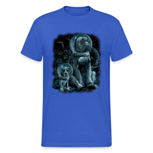 Nostalgie Cosmique : Explorateur des Étoiles - T-shirt Gildan épais homme