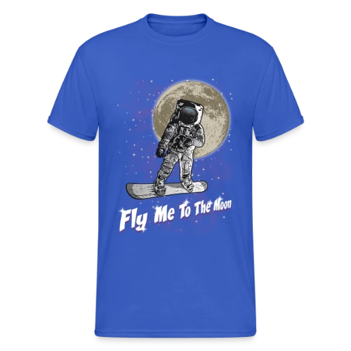 Snowboarder lunaire - T-shirt Gildan épais homme