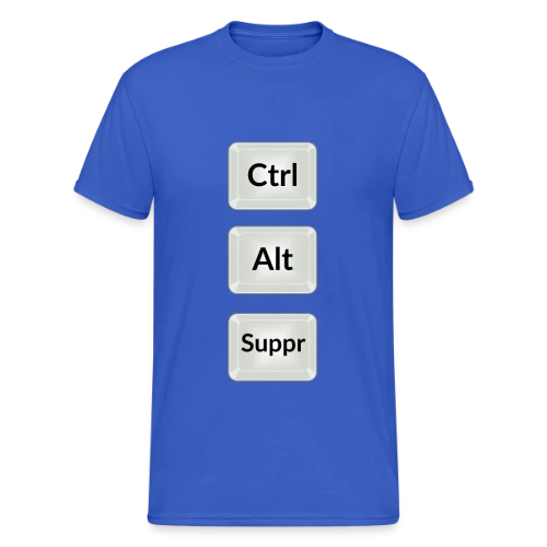 Ctrl Alt Suppr : Redémarrez l'Humour - T-shirt Gildan épais homme