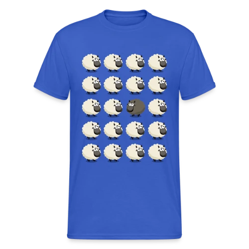 Mouton Noir : L'Esprit Libre - T-shirt Gildan épais homme