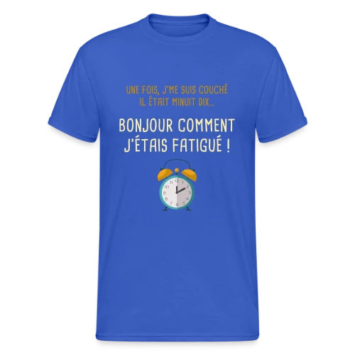Minuit Dix : L'Heure Fatale du Coucher - T-shirt Gildan épais homme