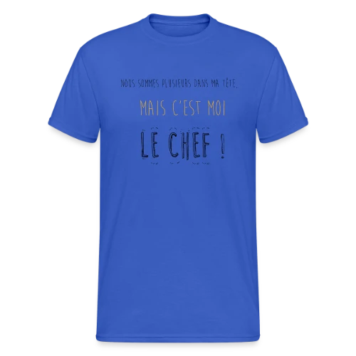 Le Chef dans Ma Tête - T-shirt Gildan épais homme