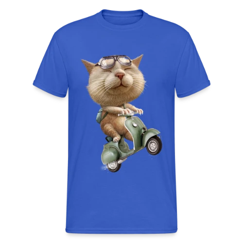 Chat en Cavale - T-shirt Gildan épais homme