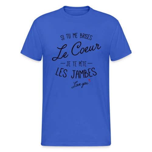 Cœur Brisé, Jambes Cassées ! - T-shirt Gildan épais homme