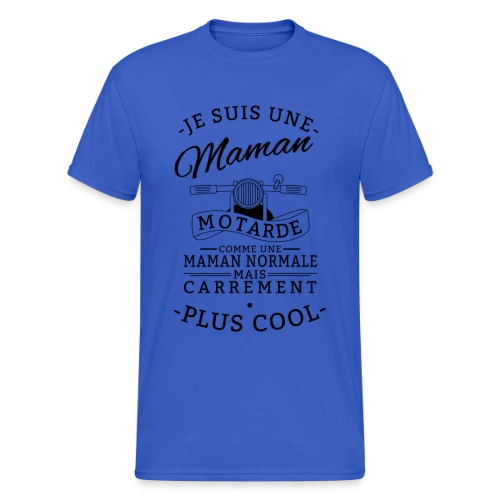 Maman Motarde : L'Asphalte au Coeur - T-shirt Gildan épais homme